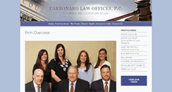 Desktop Screenshot of carbonarolaw.com